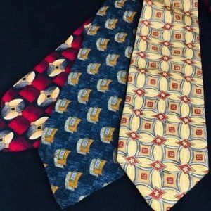 Robert Talbott Mens tie collection lot of 3